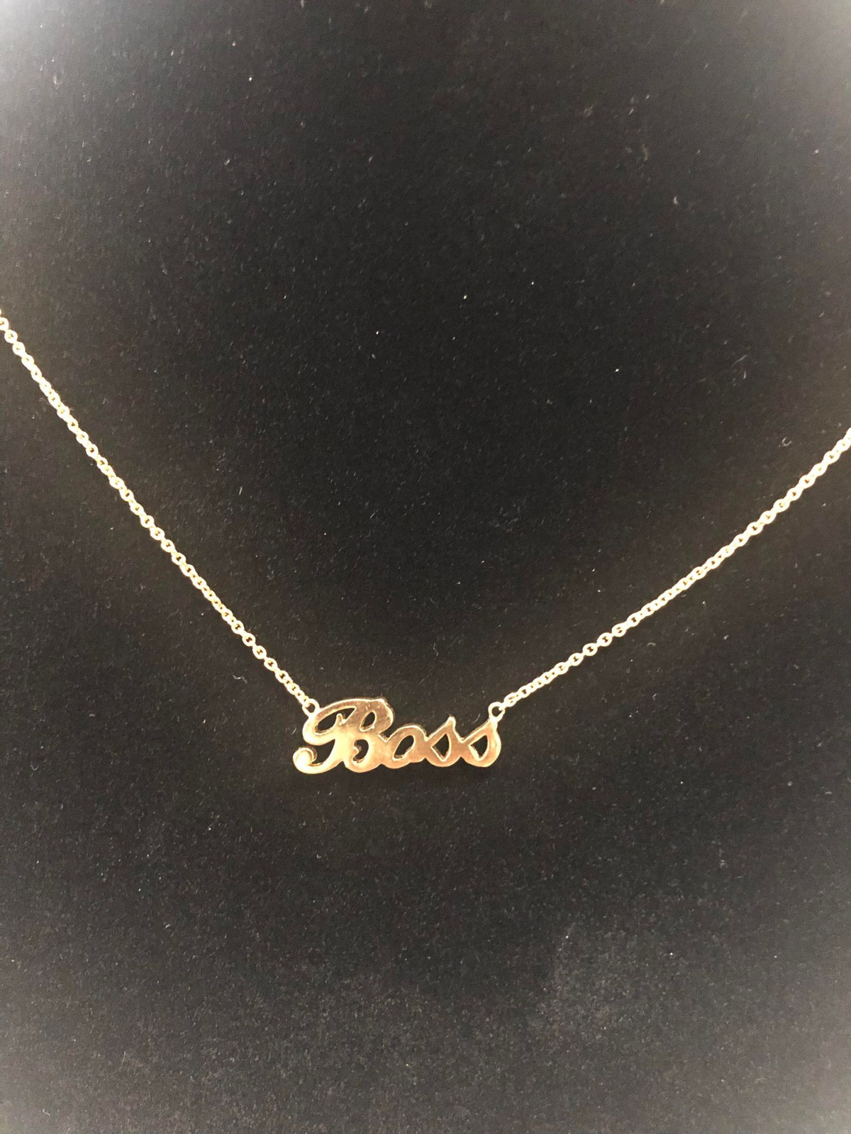 #40 Stella & Dot BOSS goldtone fashion necklace 18″