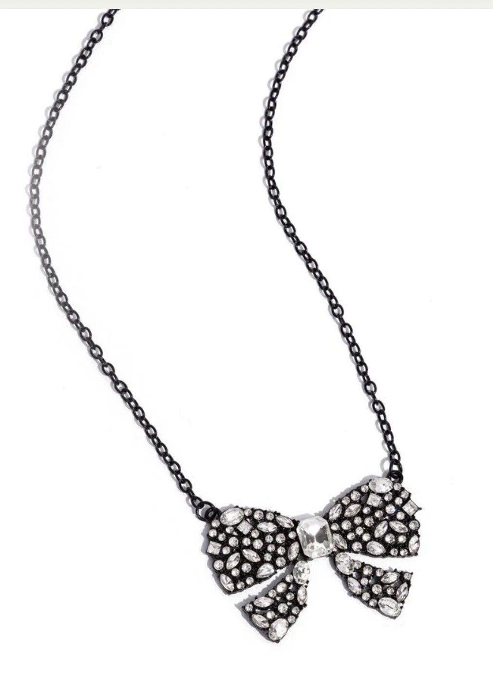 Paparazzi Bewitching Bow- Black Necklace