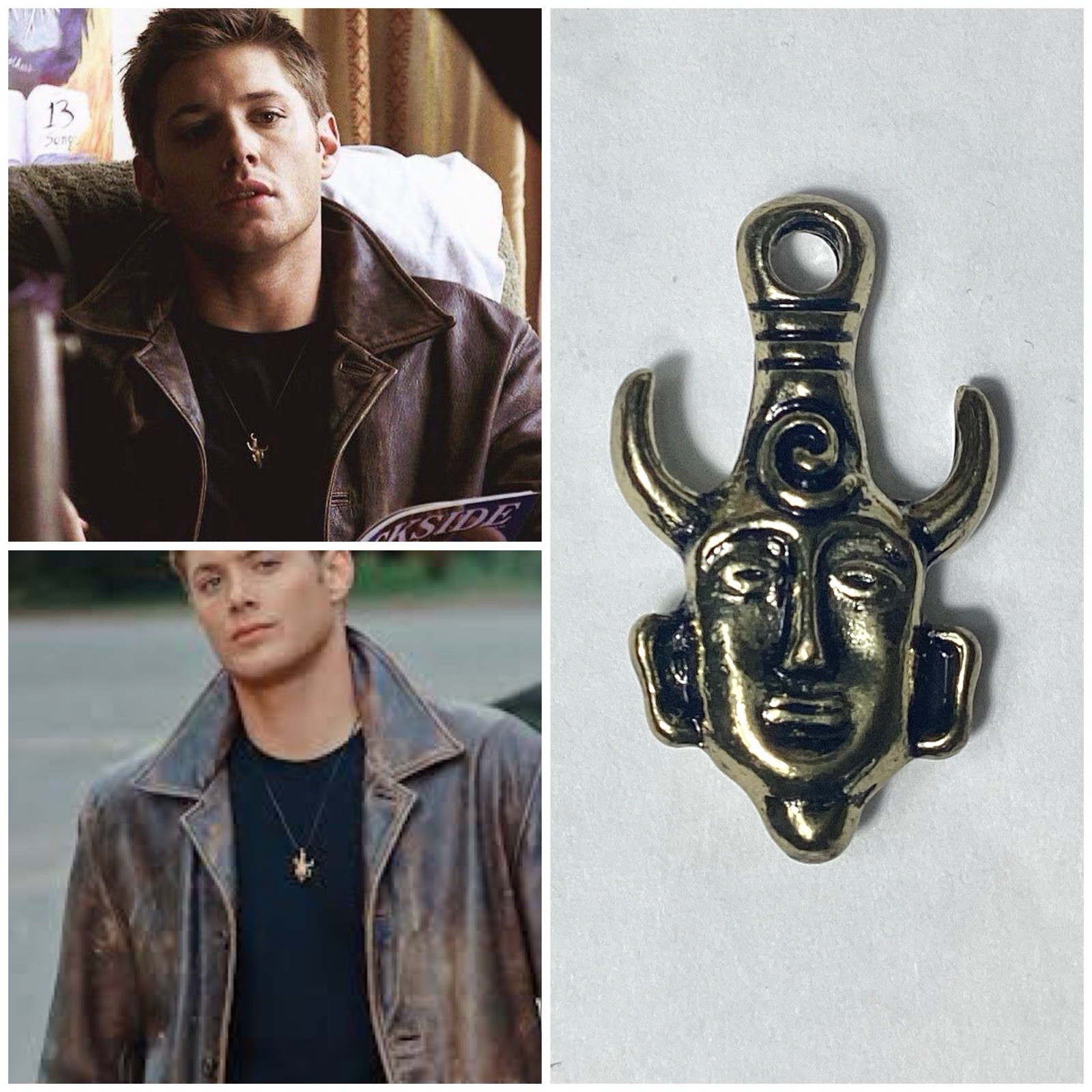 Supernatural Dean Winchester Amulet Necklace Pendant TV Show Cosplay Talisman