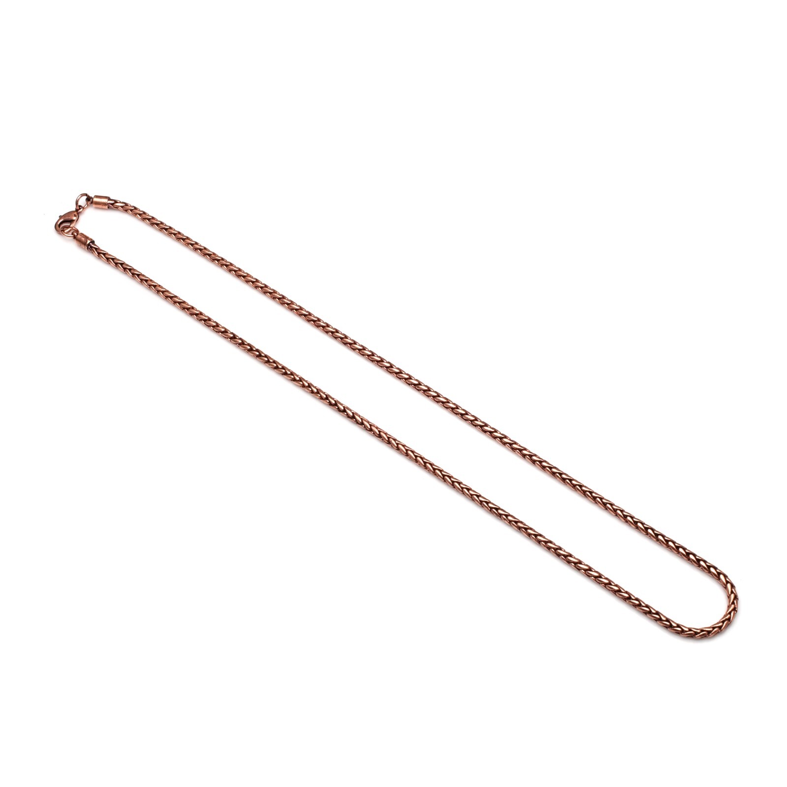 100% Pure Oxidize Copper Wheat Viking jewelry Copper Chain Necklace RJ-01