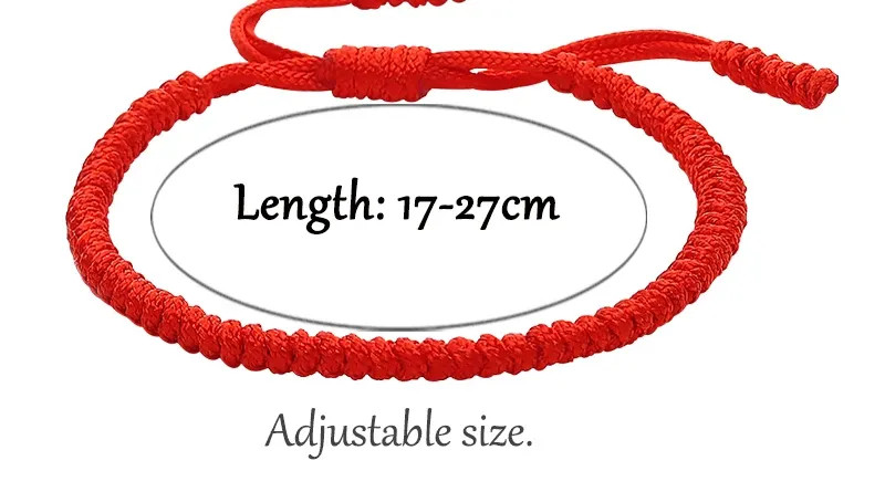 Hot Tibetan Buddhist Braided Bracelet Thread Knots Woven Red Rope Lucky Lover