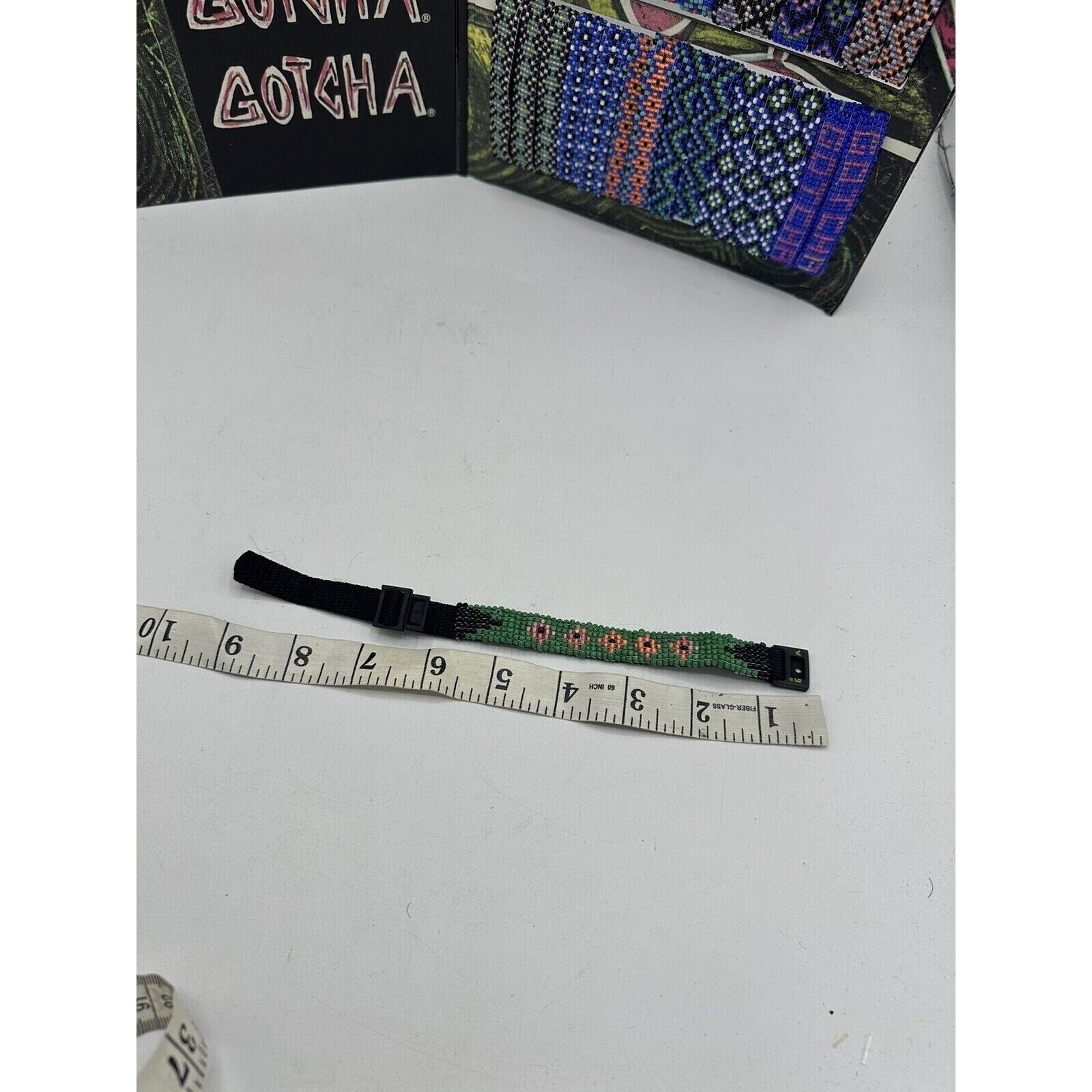 Vintage Gotcha Bracelet Adult Unisex Surf Skate Braided Wrap Multi 80s 90s