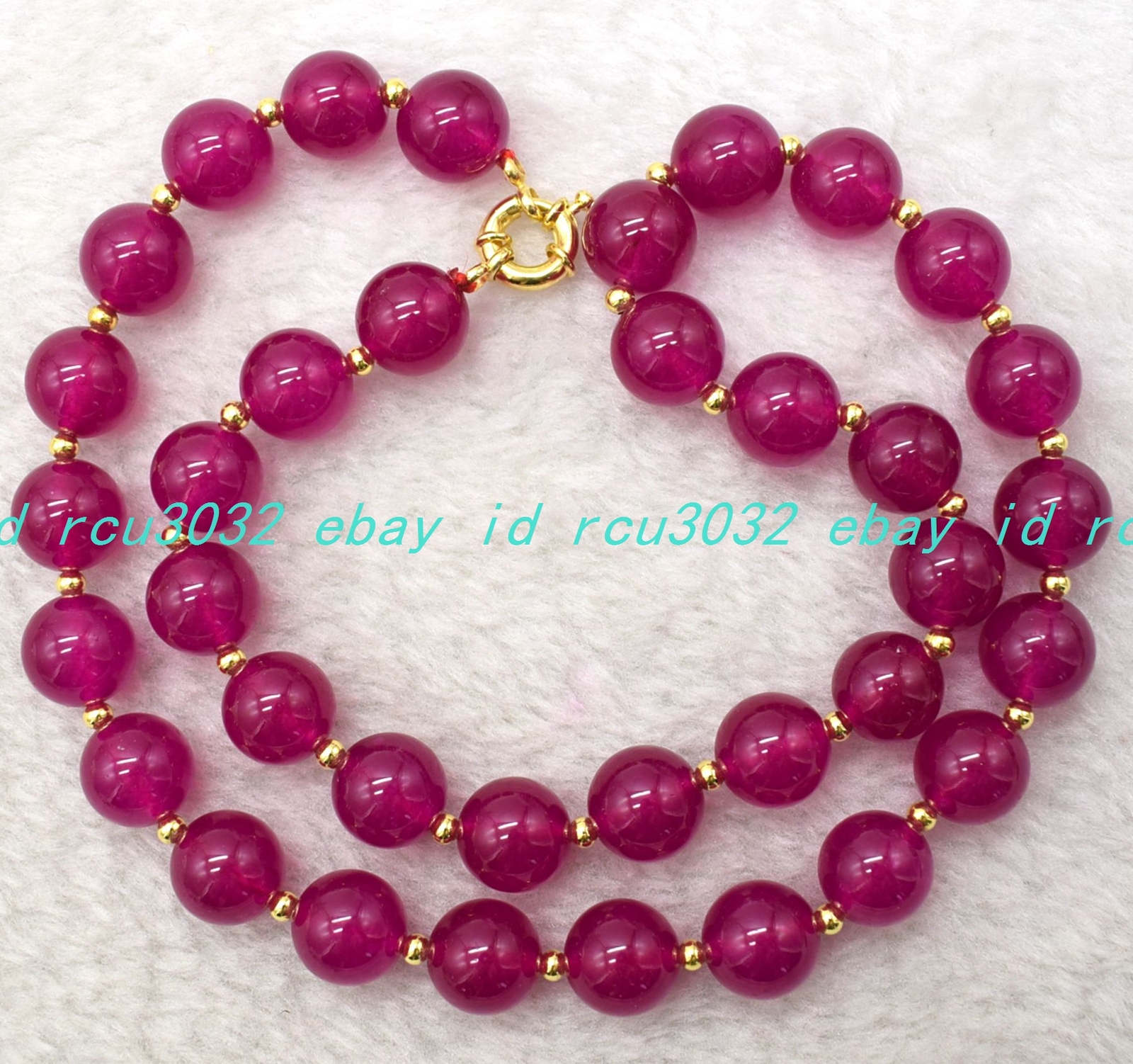 Elegant Charming 8-12mm Rose Jade Round Beads Gemstone Necklace 18-32 In