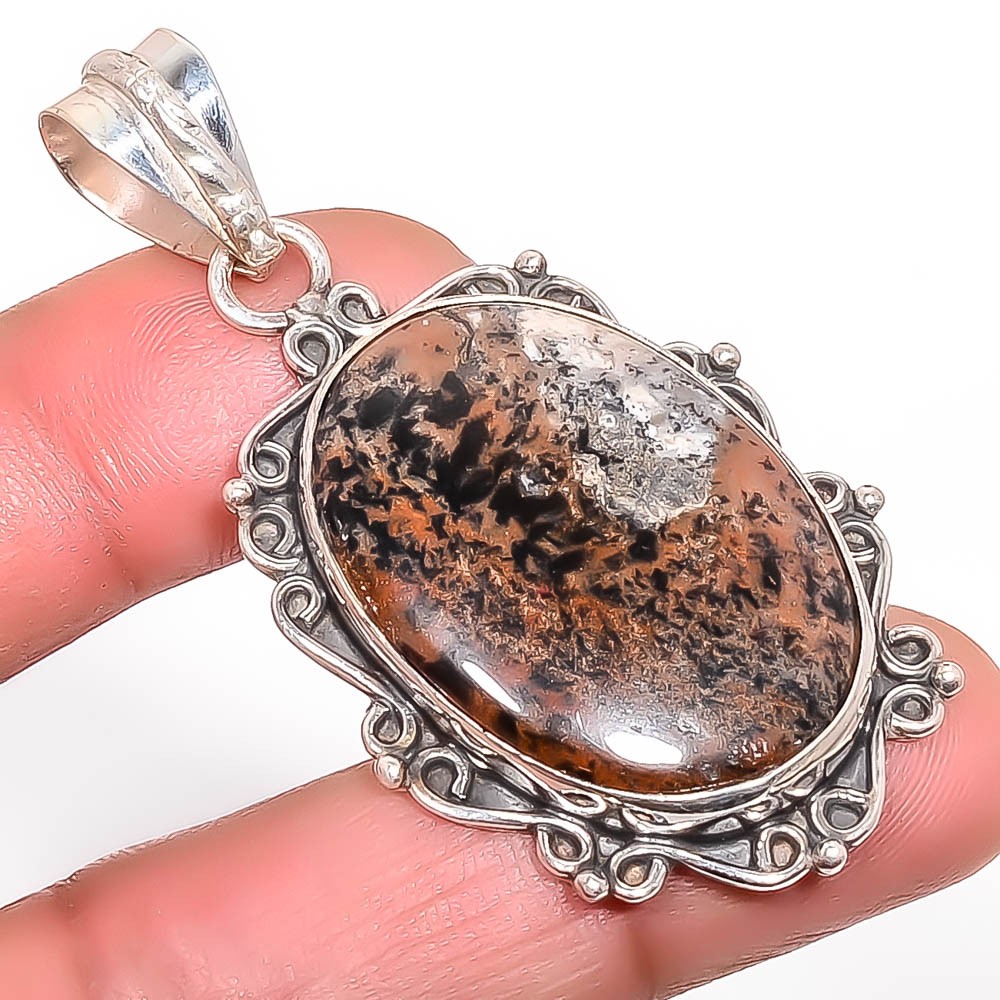 Pilbara Jasper Handmade Silver Handmade Jewelry Pendant 2.15″ T85