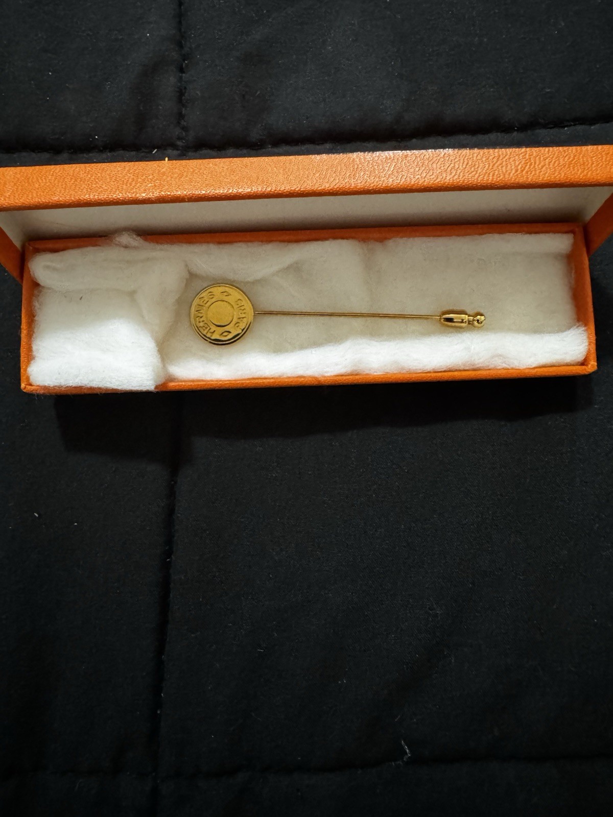 A64-1258 Hermes Gold Brooch