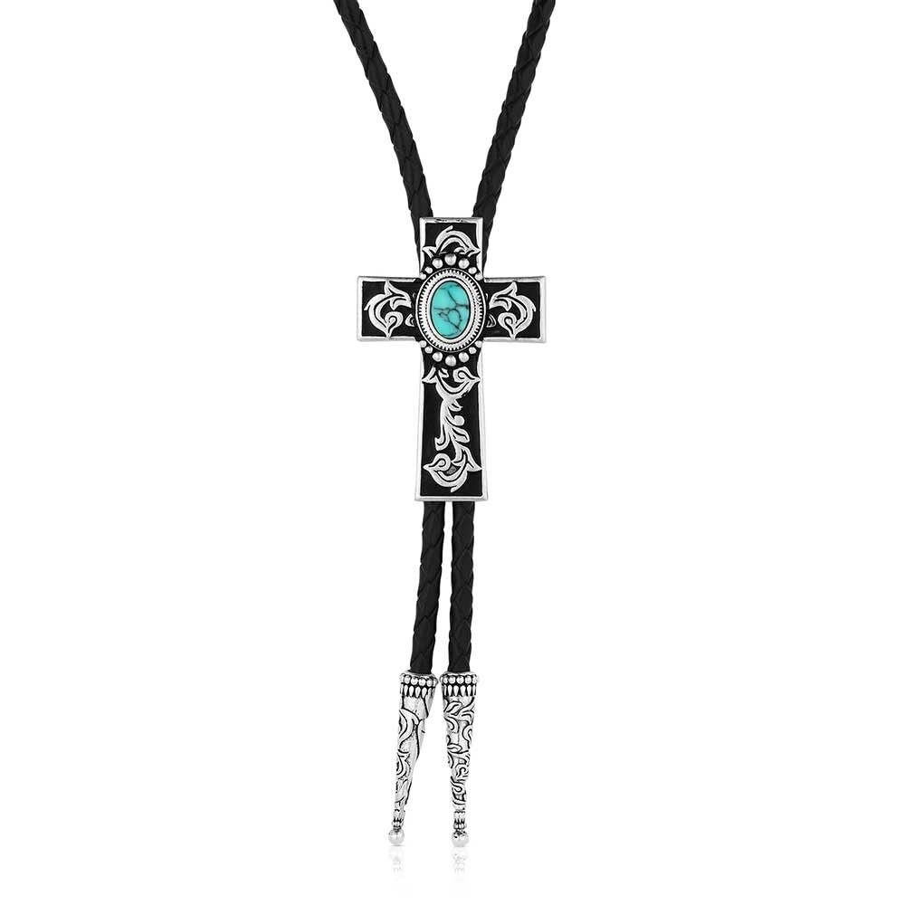 Montana Silversmiths Everlasting Faith Cross Bolo Tie