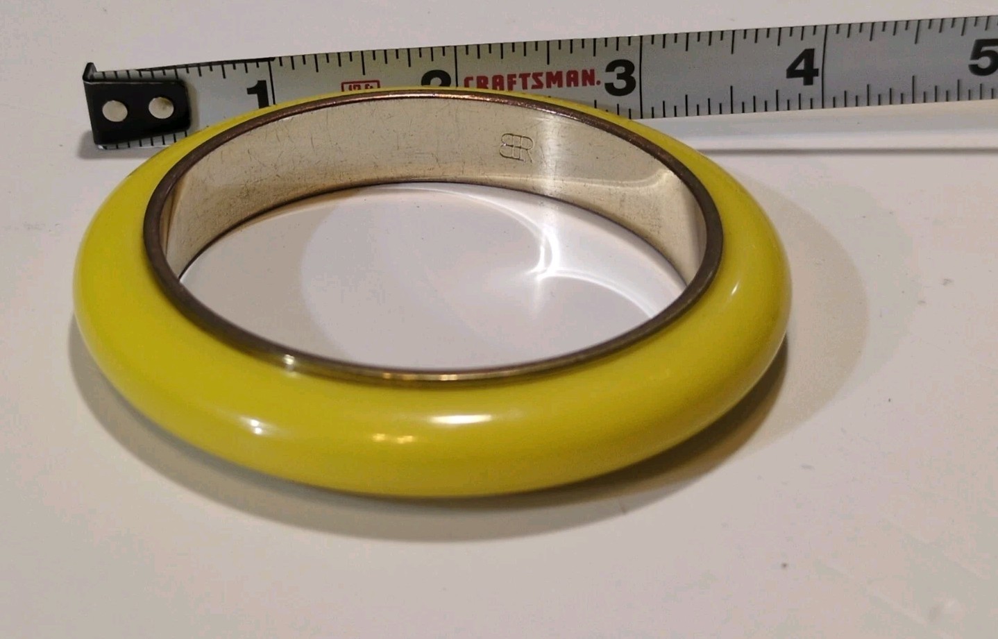 Banana Republic Yellow Bangle Acrylic Metal