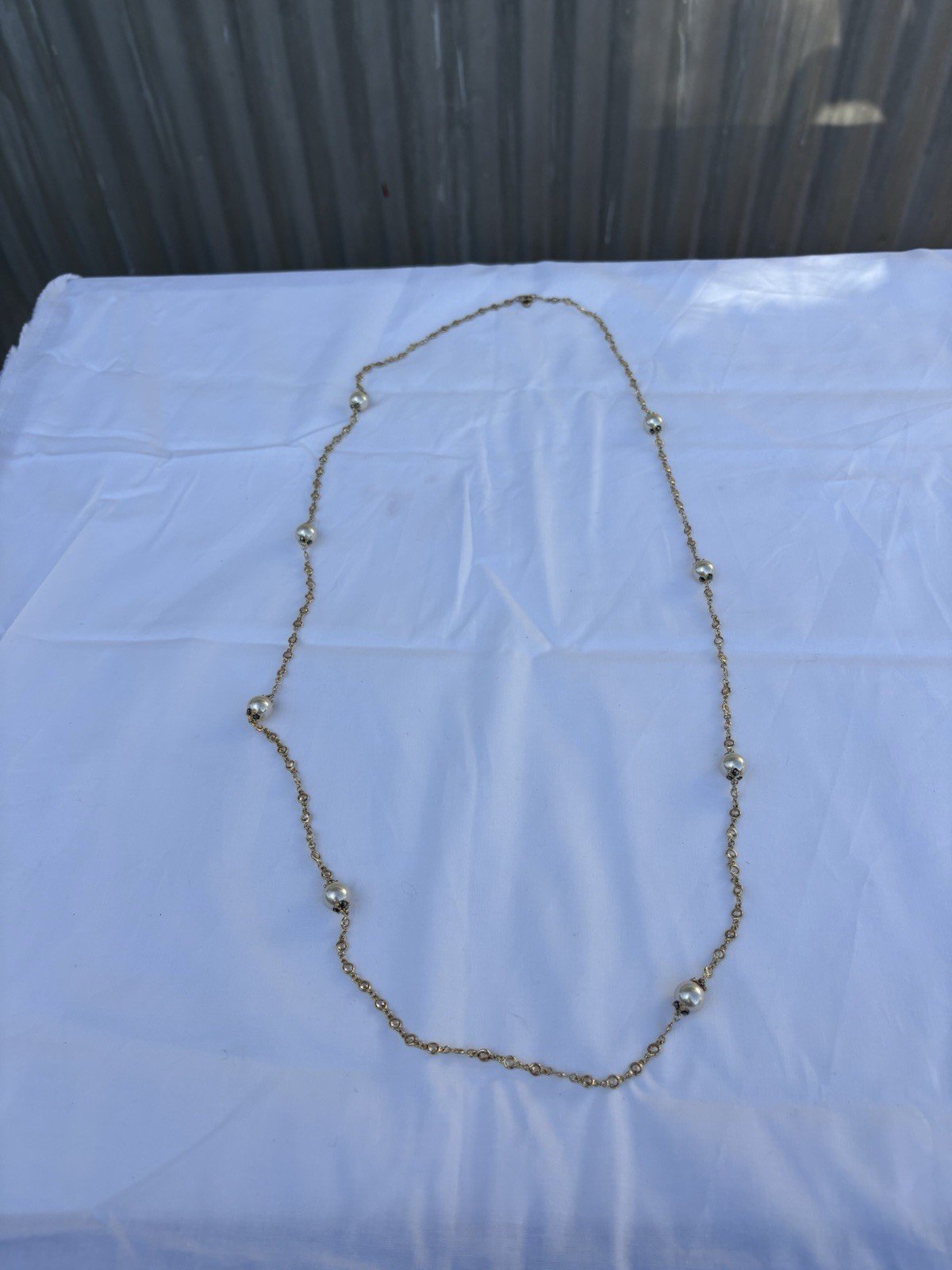 Judith Jack gold-plated sterling silver station necklace