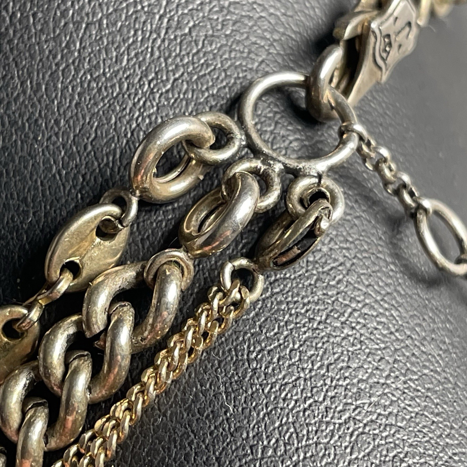 Juicy Couture Necklace Horse Shoe Stirrups Leather Gold Tone 3 Pieces Equestrian