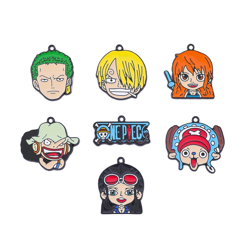 new 80Pcs cartoon Anime boy cute Charm necklace Pendant DIY Jewelry Making