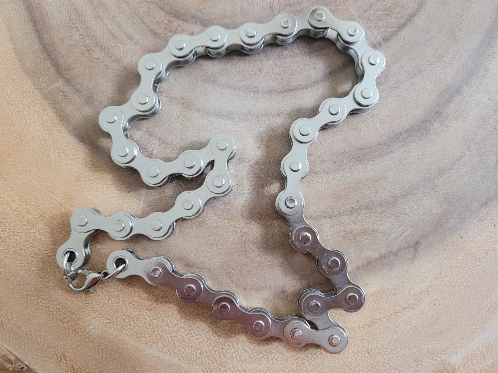 Bike Chain Necklace – 18″ Punk Heavy Biker Neck Chain