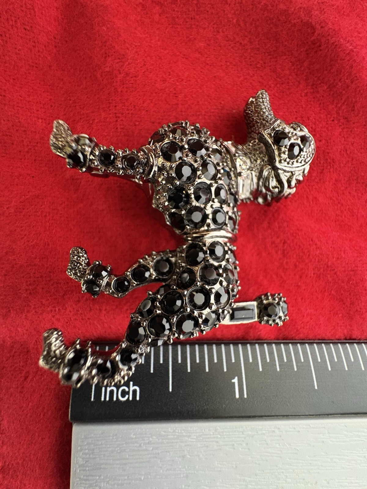 KJL Kenneth Jay Lane Rhinestone Poodle Brooch Pin – Complete Set w/ Box & Book