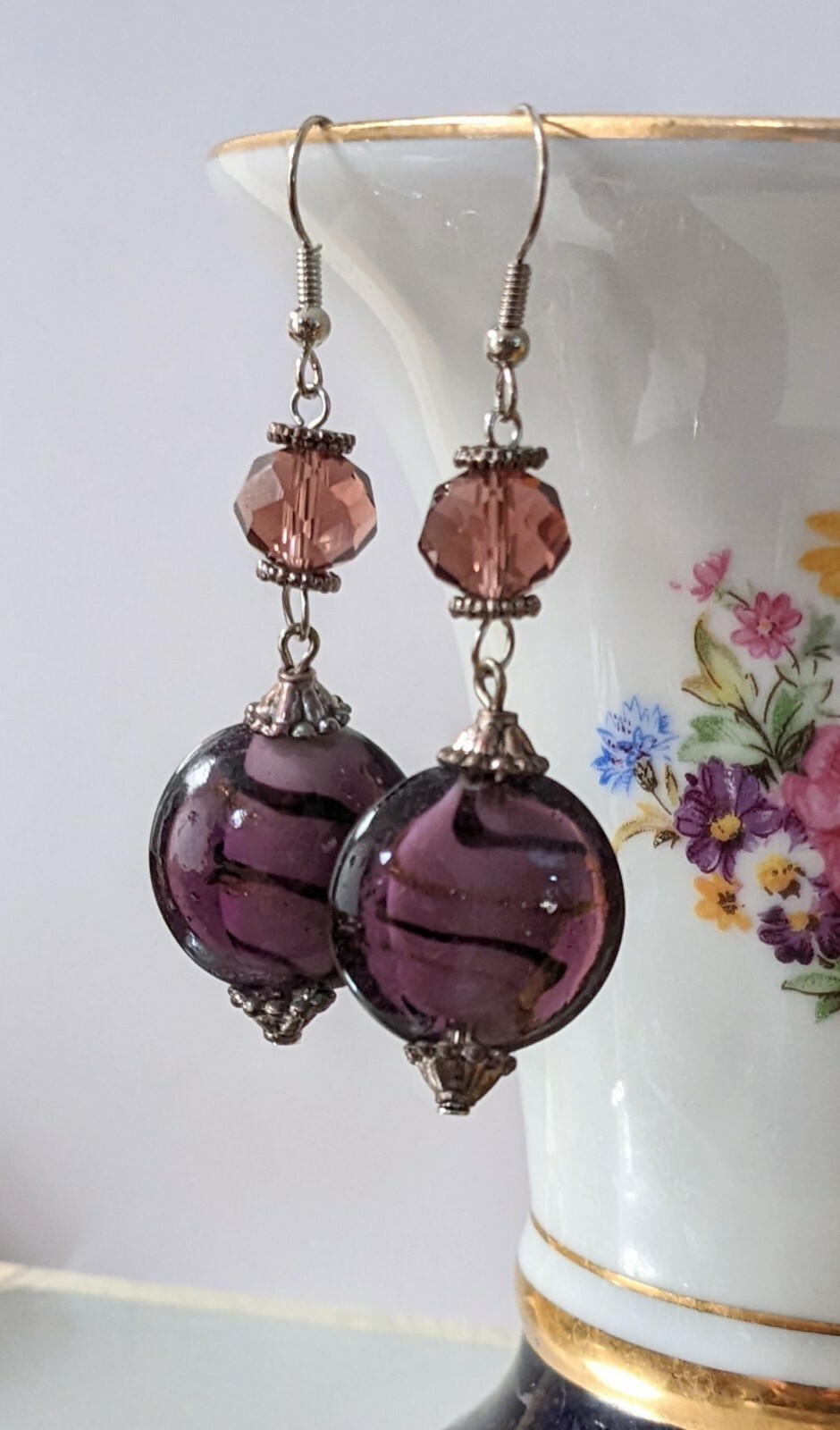 Lampwork Earrings Dangle Earrings Wholesale Lots 20 pcs Multi Minimalist Round