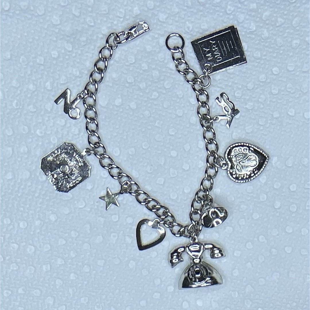 Vintage 1950s Coro “My Diary” and Telephone Rare Charm Bracelet