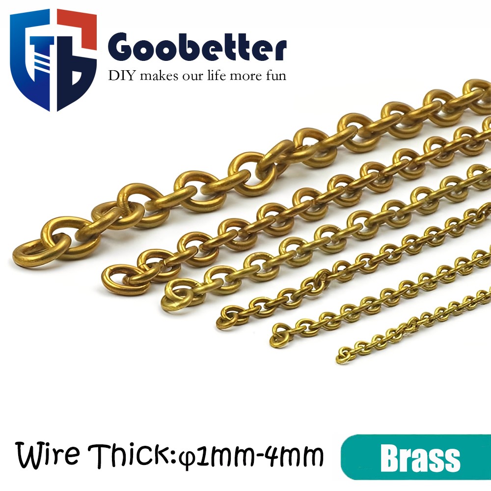 Solid Brass Chain 4-15mm Width Necklace Jewelry Bags Craft Chain Sold Per Meters