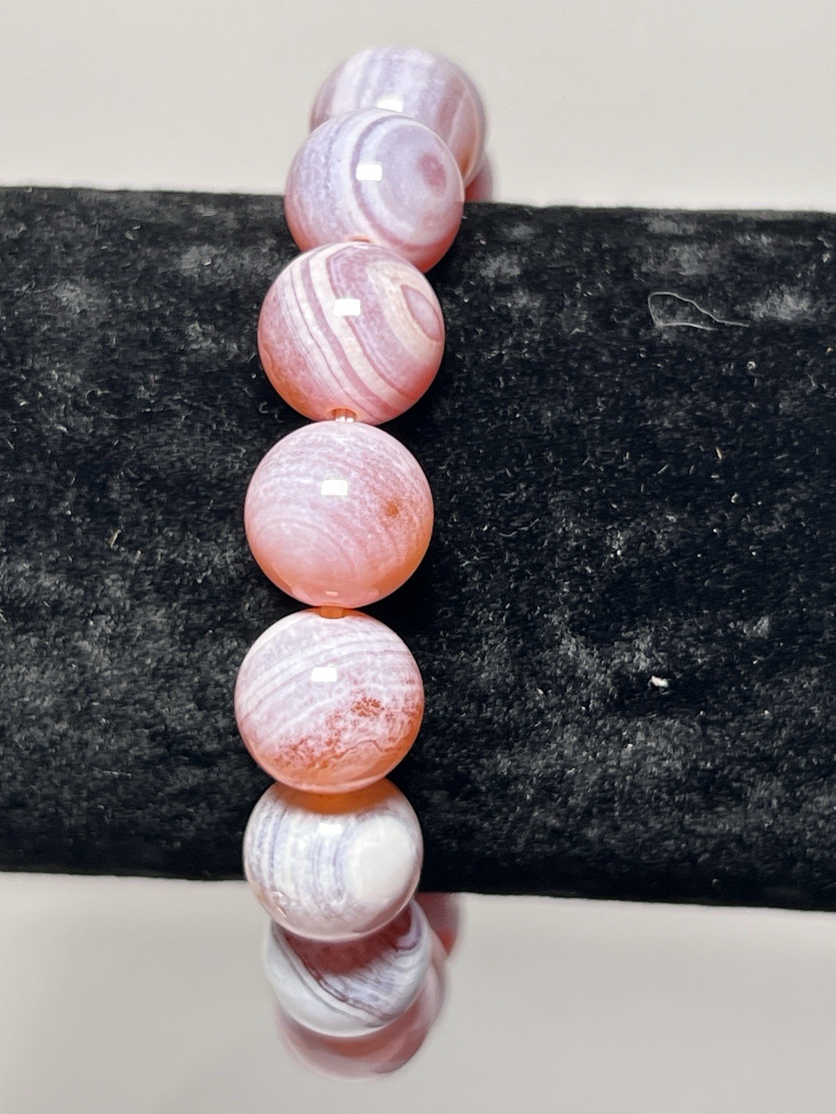Yaochen Agate Beaded Bracelet 12 mm (changes color in water) – See video