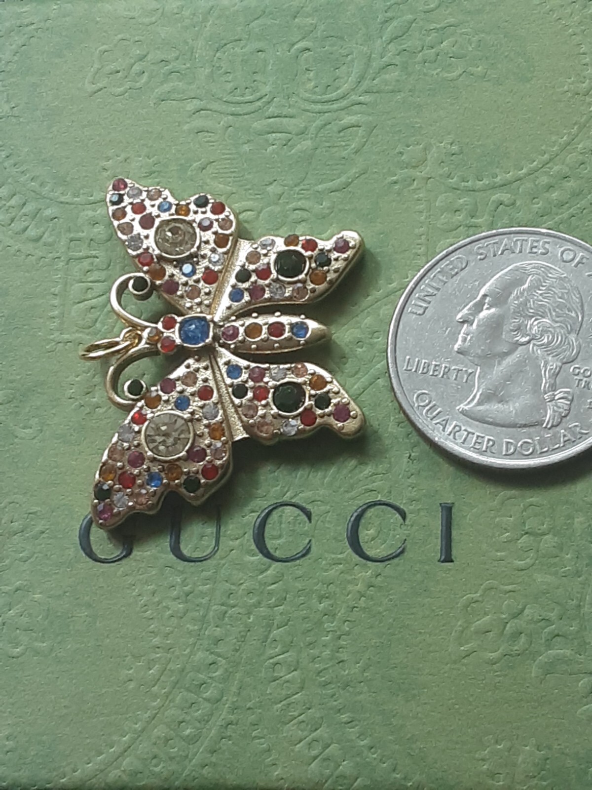100% Gucci Pendant butterfly