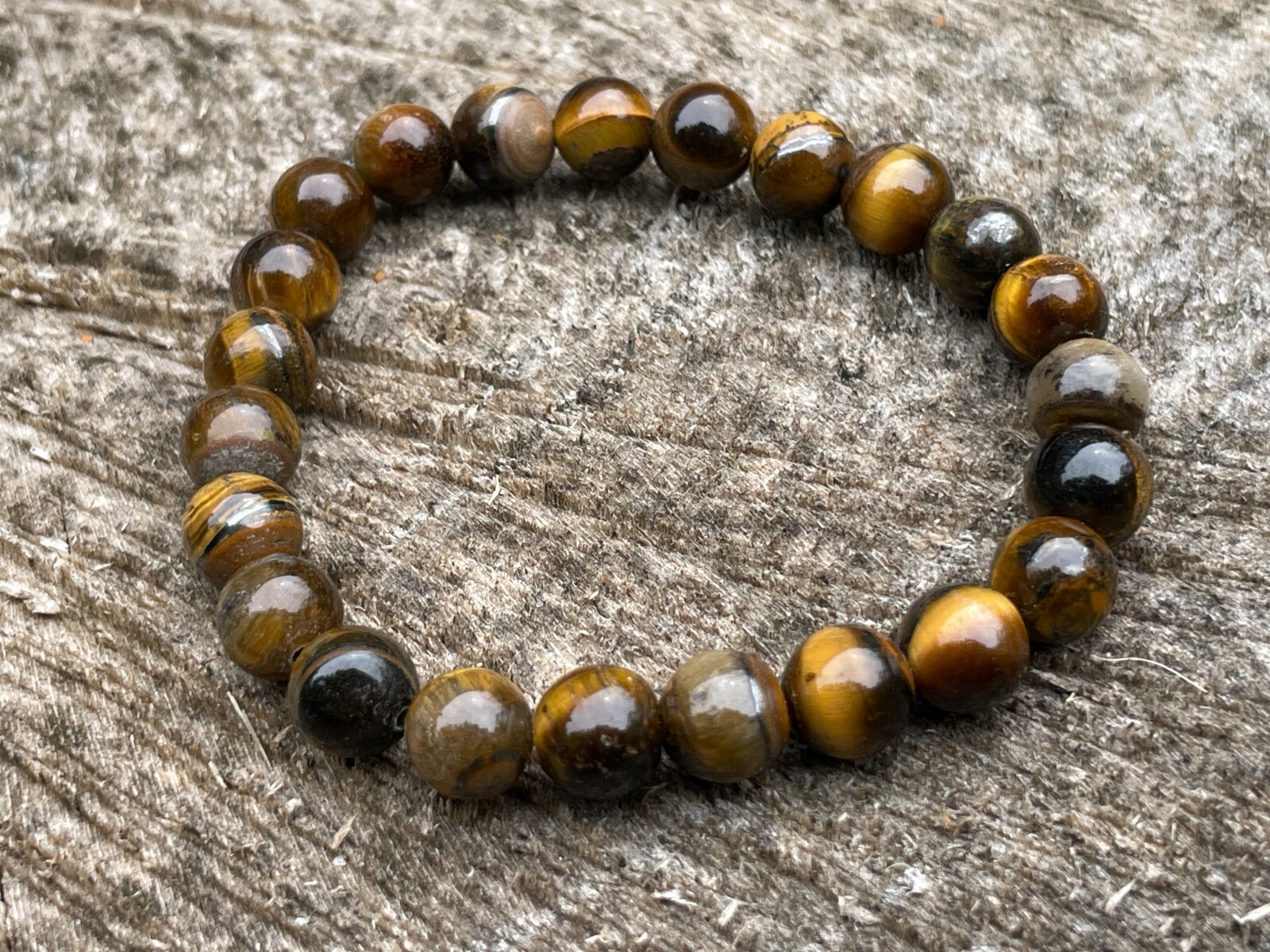 Men Women Natural Stone Agate Bead Bracelet Tiger Eye Turquoise handmade Jewelry