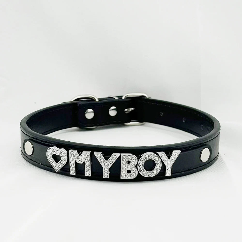 Heavy Duty Daddy Dom Collar Biker Fetish Gear Gay Couples Role Play Choker E6