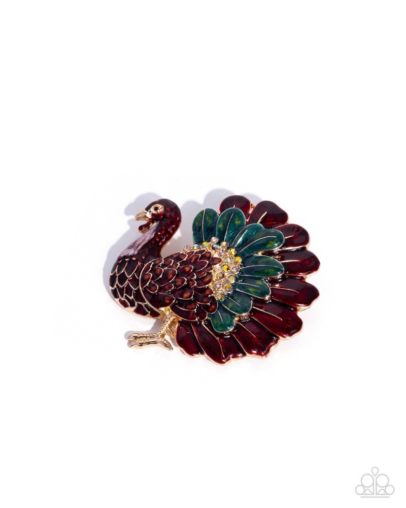 Thanksgiving Tenure – Multi Paparazzi Brooch