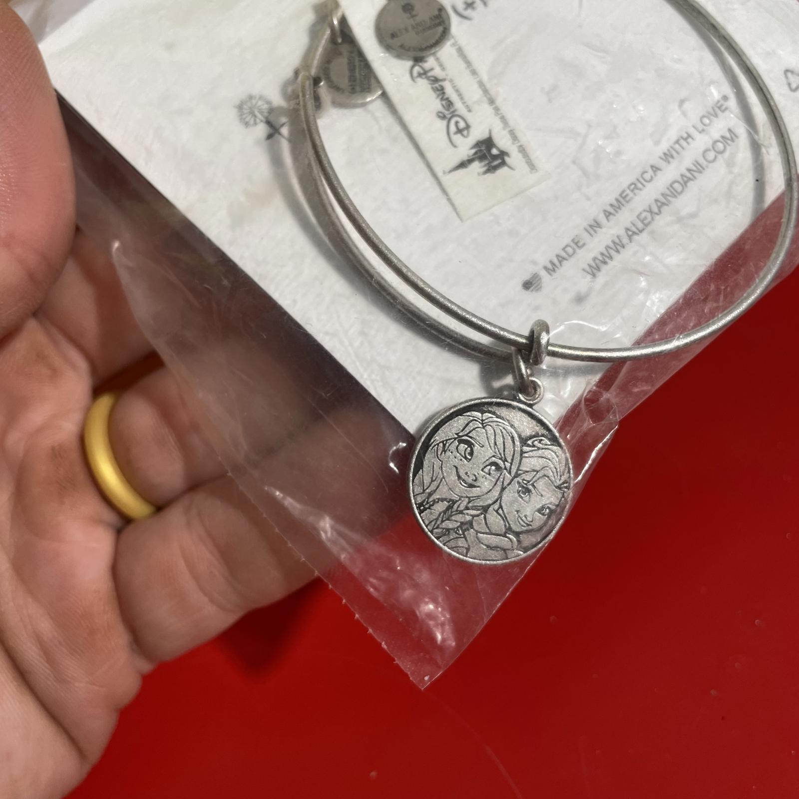 Alex and Ani Frozen Elsa & Anna Charm Bangle Bracelet