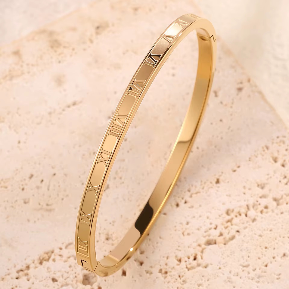 ZAKOL 5/1Pcs Sparkling Zirconia Inlaid Stainless Steel Bracelet Set for Women St