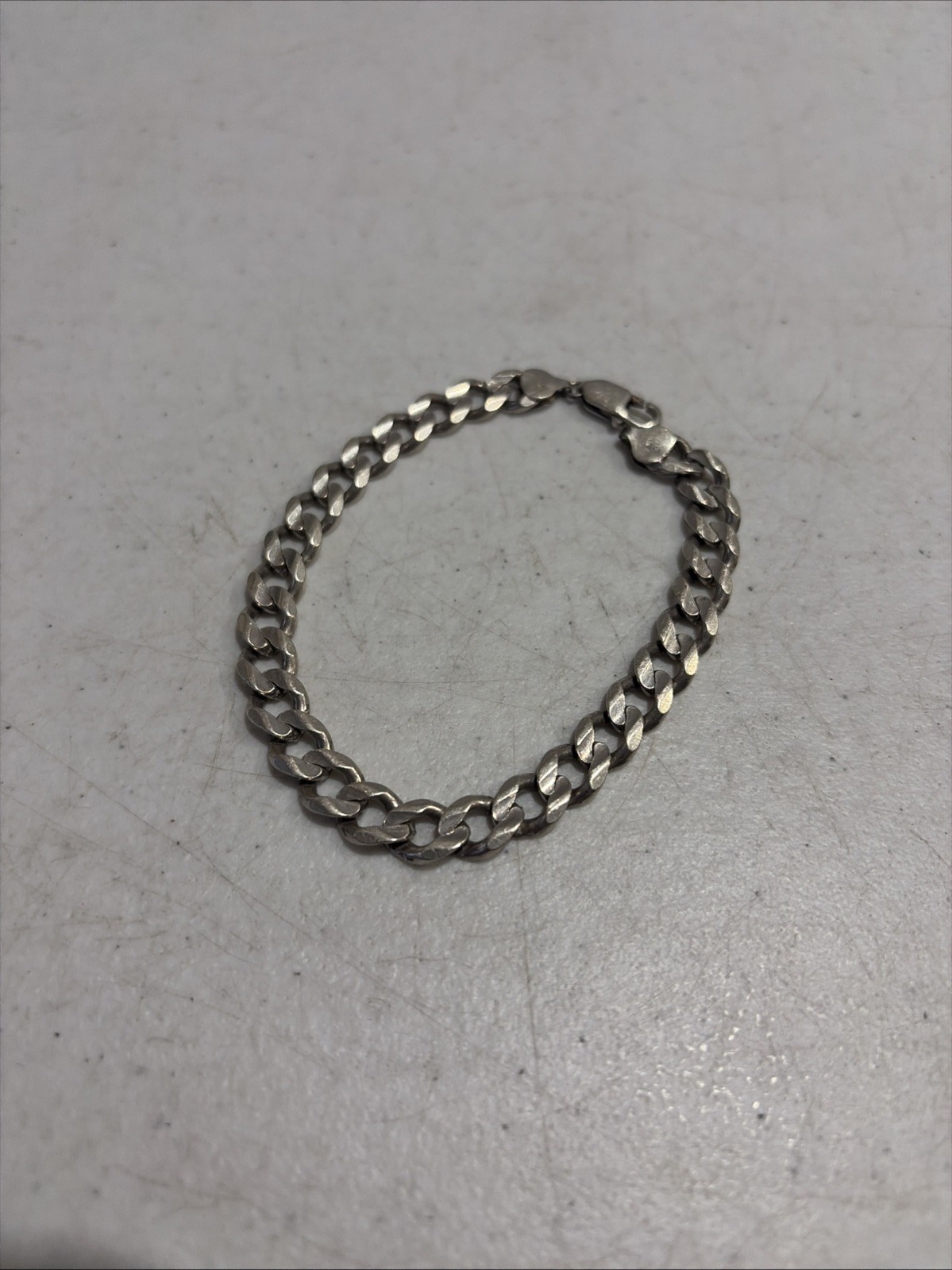 Milor Italy 925 Sterling Silver 9″ Men’s Bracelet Cuban 25-26g