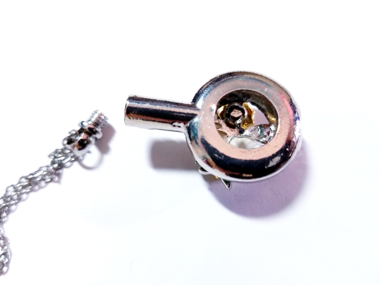 Silver Tone Urn Cremation Memorial Necklace Sunflowers Pendant for Ashes Blue