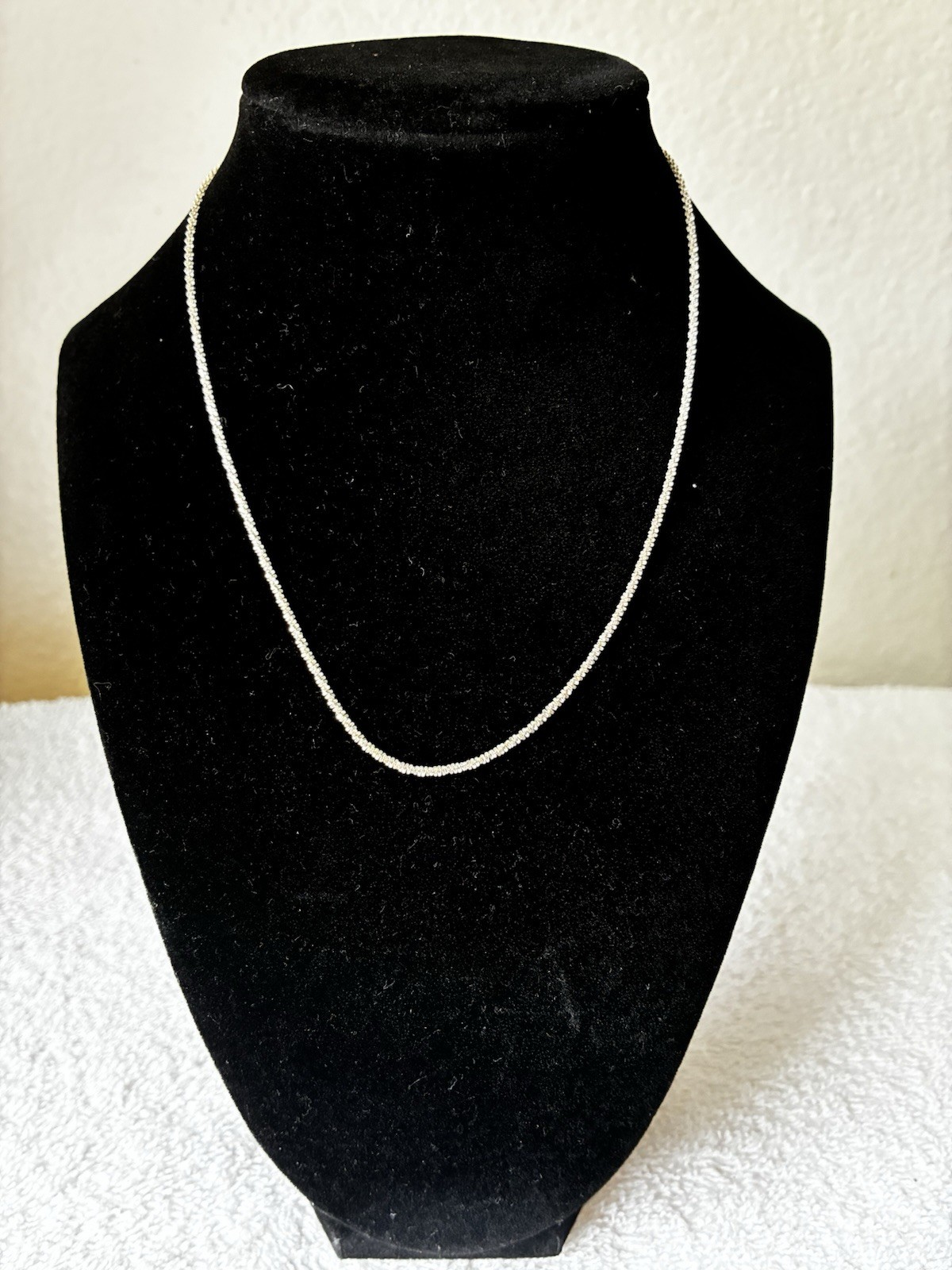 925 Sterling Silver Twisted Rope 16” 1.6mm