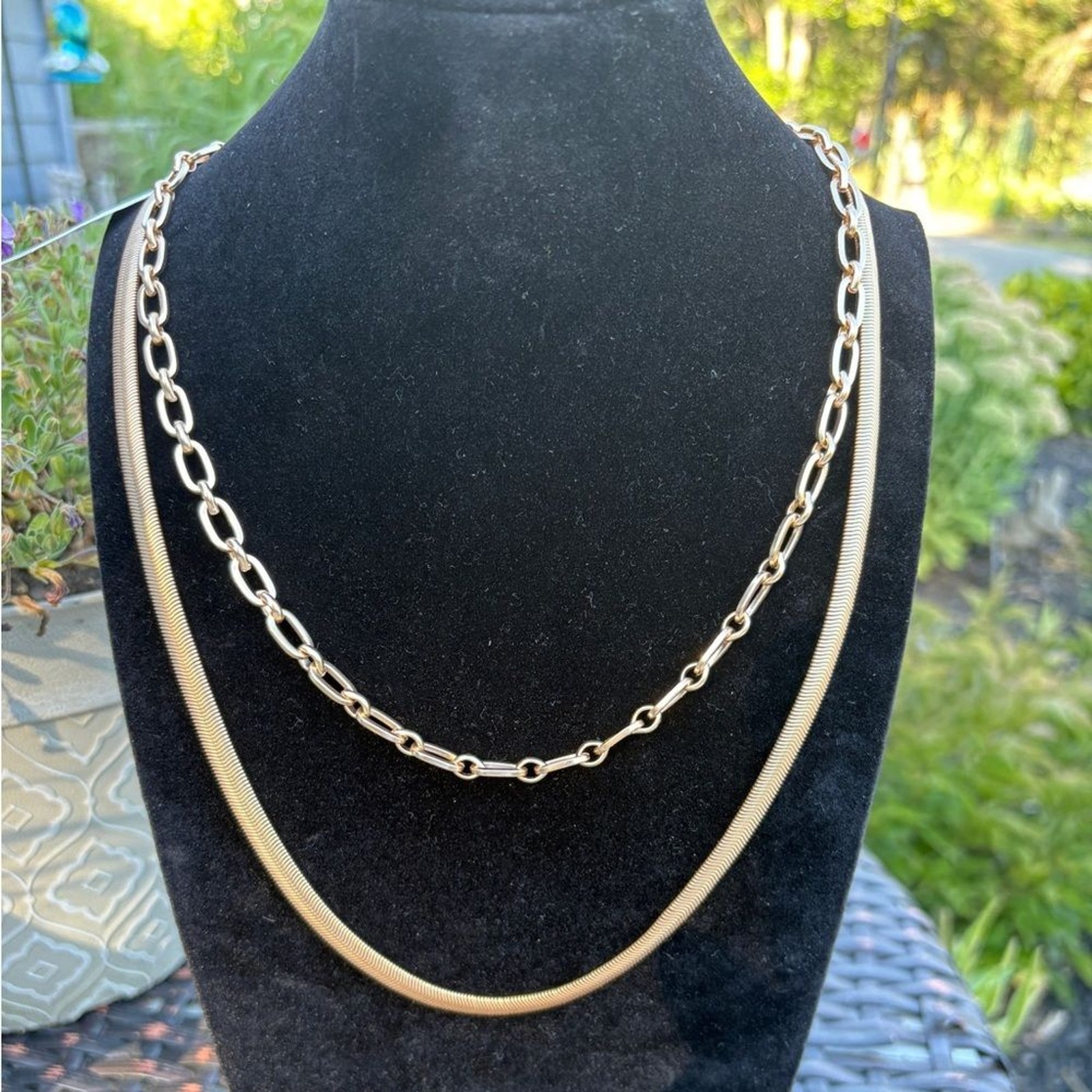 3 In 1 Multi-Layered Gold Necklace