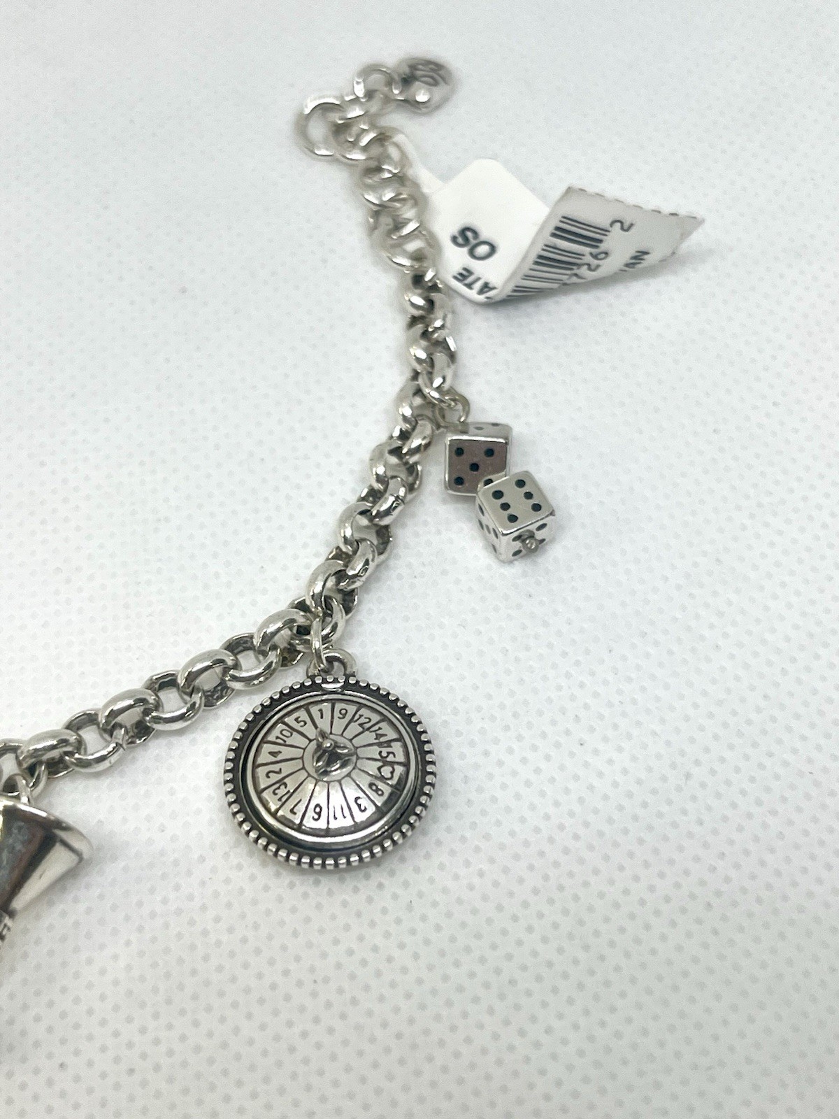 Brighton Nevada State Charm Bracelet NWT 8.5” Casino Dice Roulette