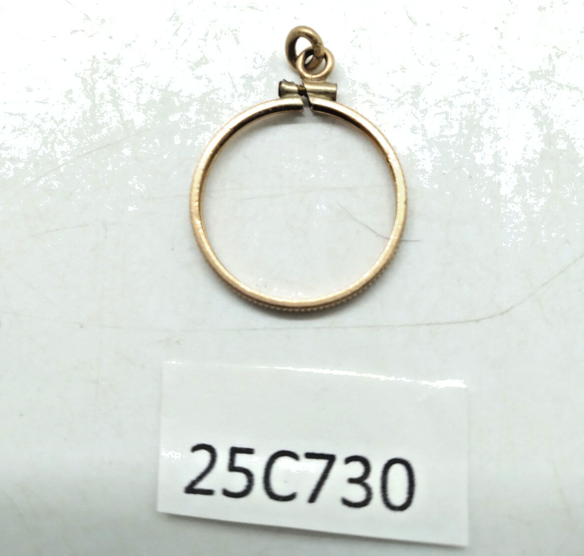 12K Gold Filled US Nickel Coin Bezel COBB screw top Tarnished 25c730 bb7