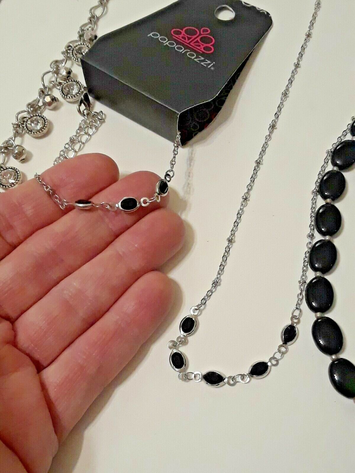 Paparazzi necklace bracelet earring set, Napier + 2 other necklaces. stones +