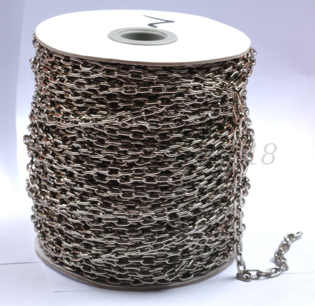 5M gold plated and silver cable openings link iron metal chains and colors