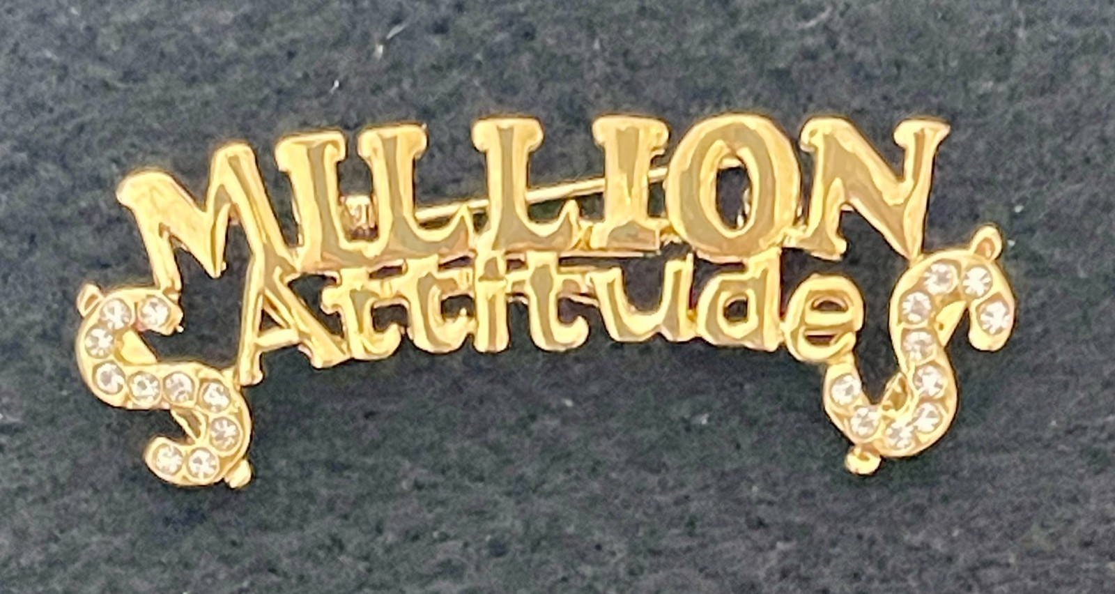 $ MILLION $ ATTITUDE Business Executive Realtor Realty Pin BROOCH 1/2″