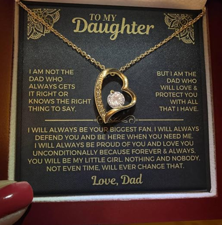Necklace for Daughter from Dad Meaningful Gift for Birthday, Graduation,