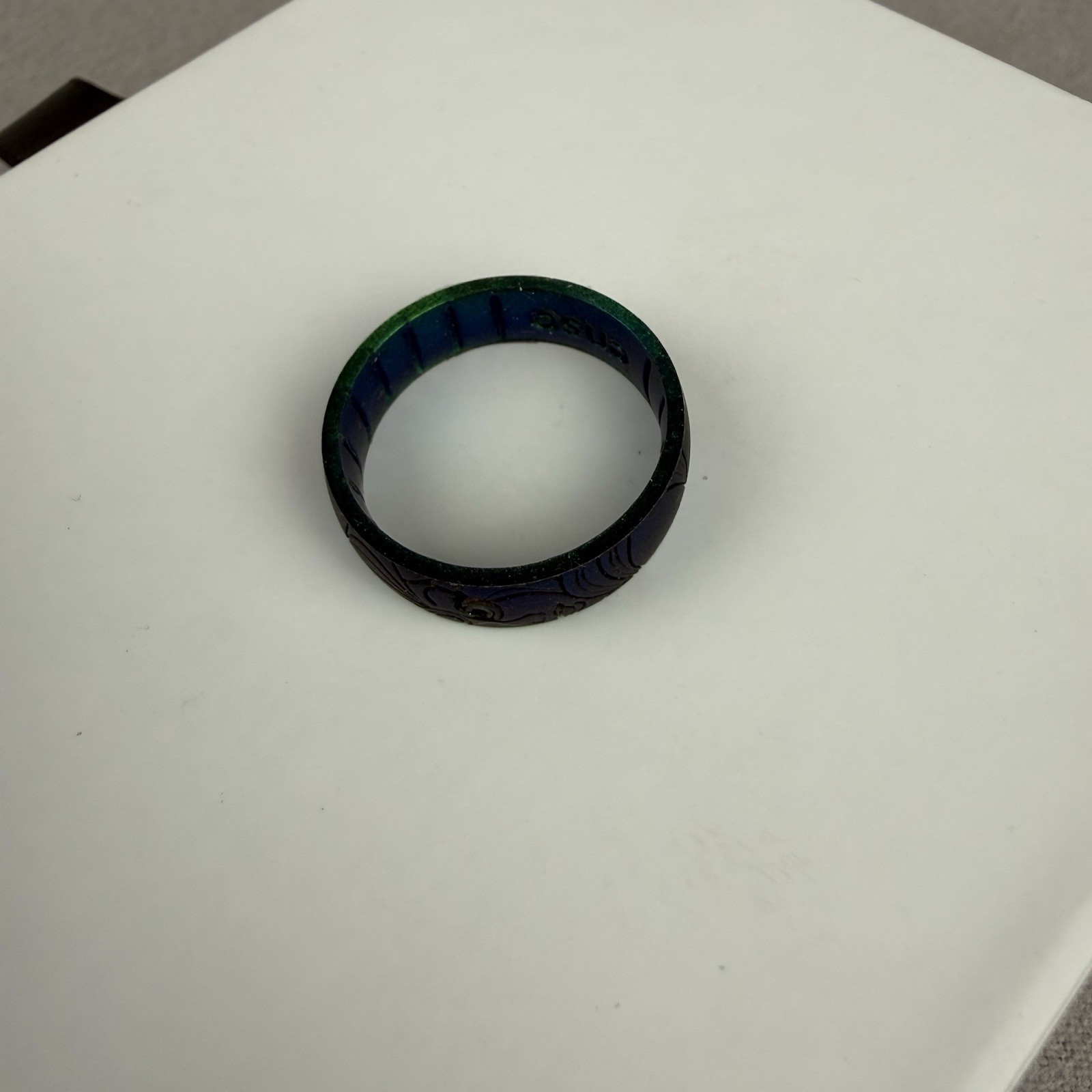 Enso Rings Disney Collection Ariel Classic Silicone Ring Sz 12 Iridescent Green