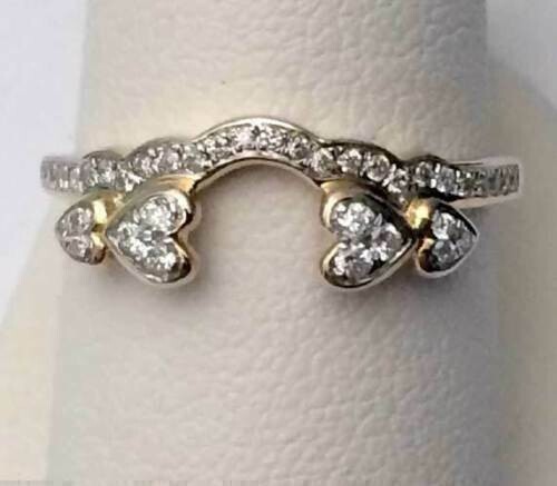 2CT Round Cut Simulated Diamond Wrap Engagement Ring 14K Yellow Gold Plated