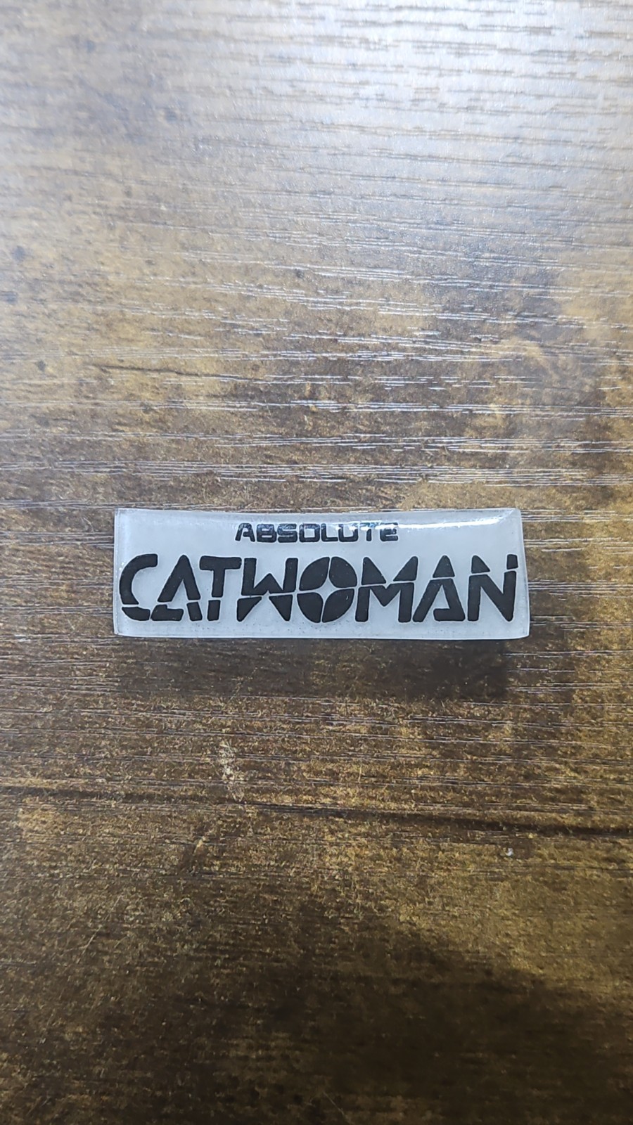Absolute Catwoman Regular Title UV Reactive Pin – Handmade