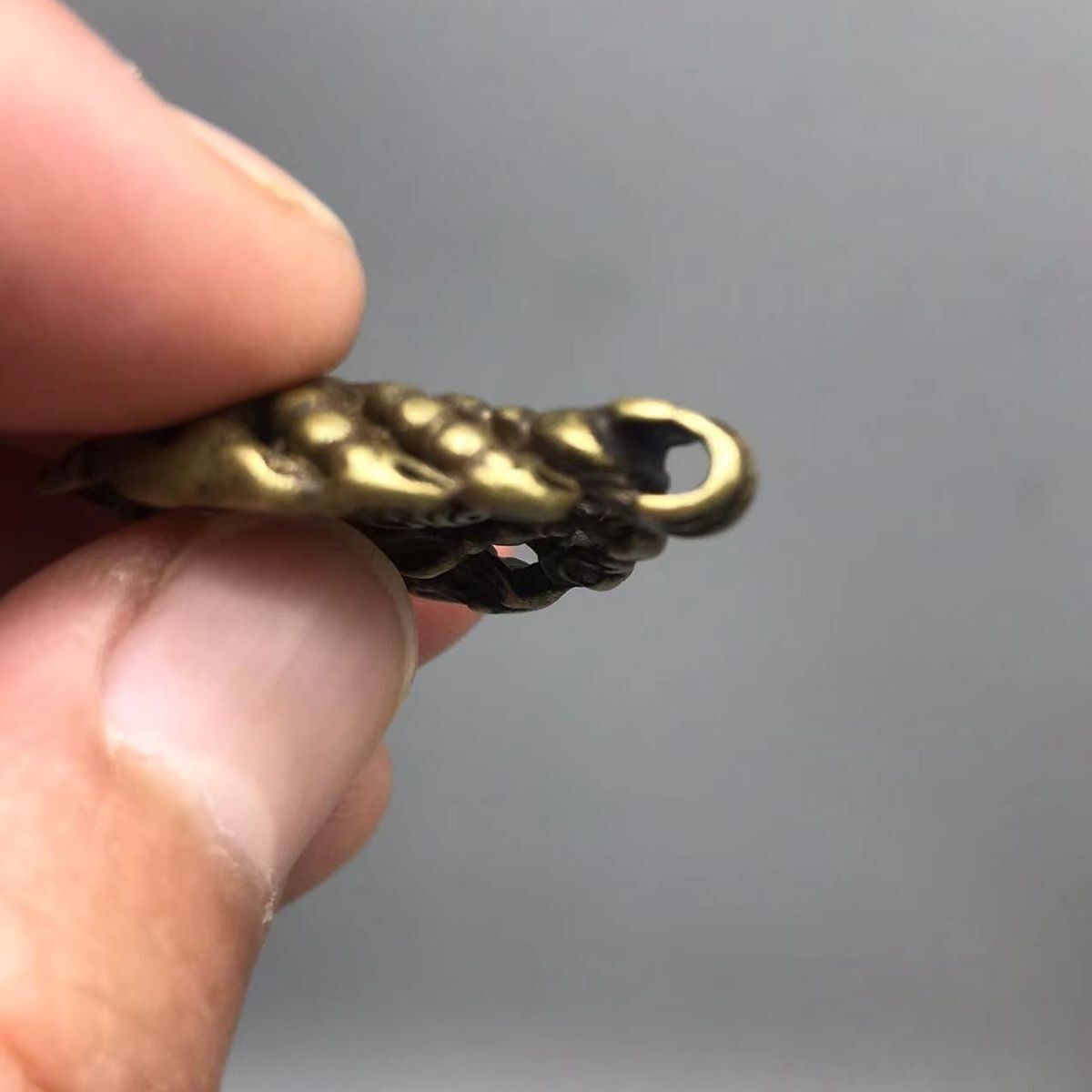 Brass Lotus Master Flame Nine-headed Iron Scorpion Tibetan Jewelry Hand-hammered