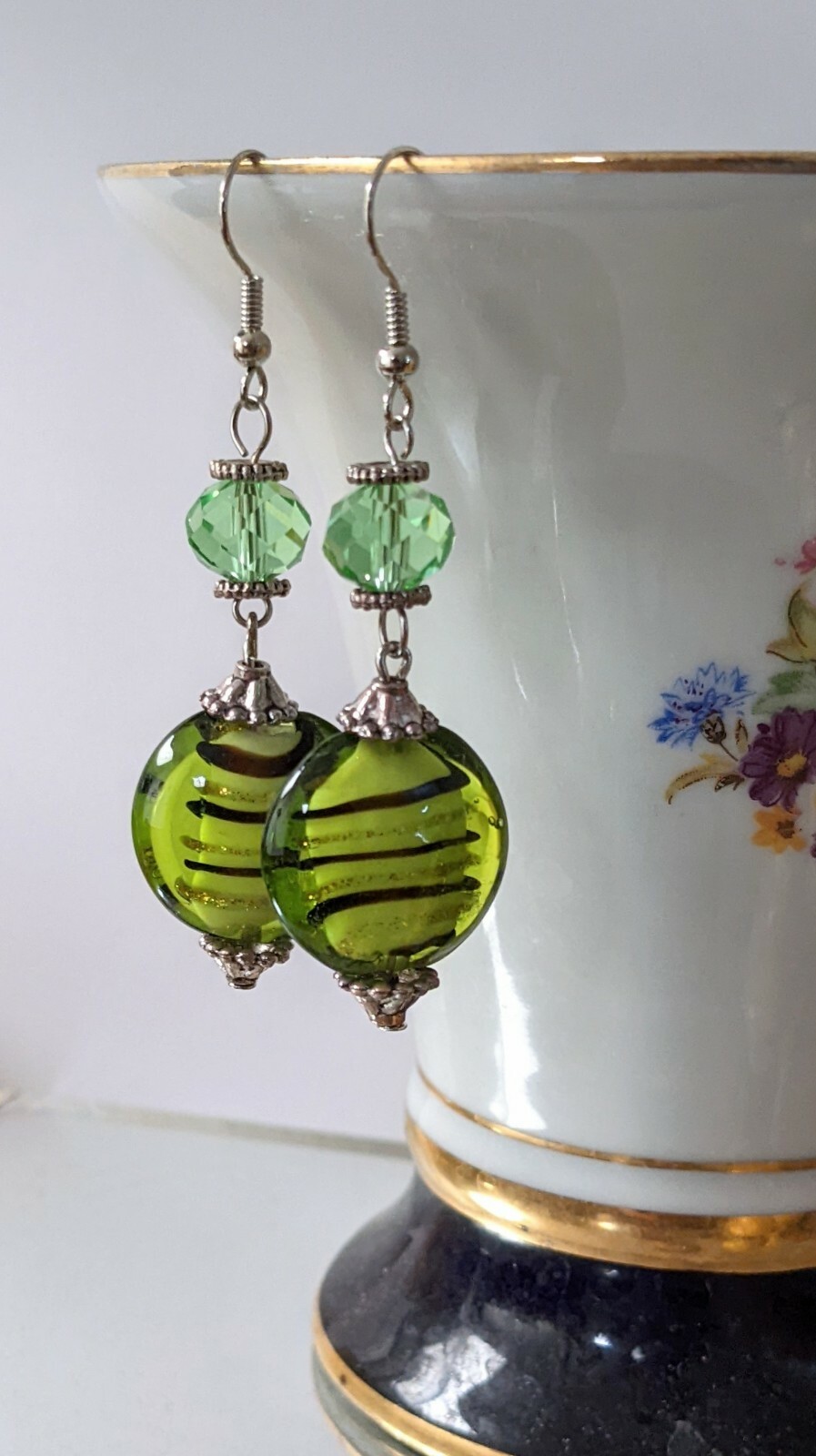 Lampwork Earrings Dangle Earrings Wholesale Lots 20 pcs Multi Minimalist Round