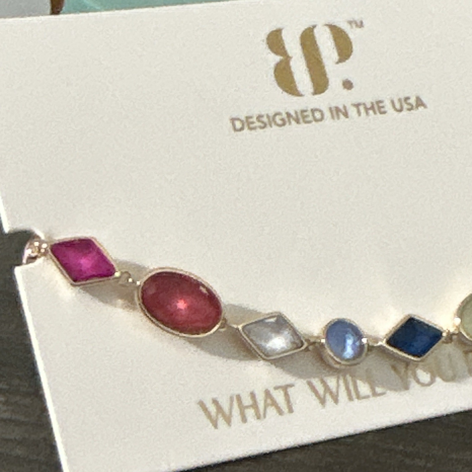 Bomb Party Summer Jewel Candy Next Stop Glamour Tokyo Pop Gold-Plated Bracelet