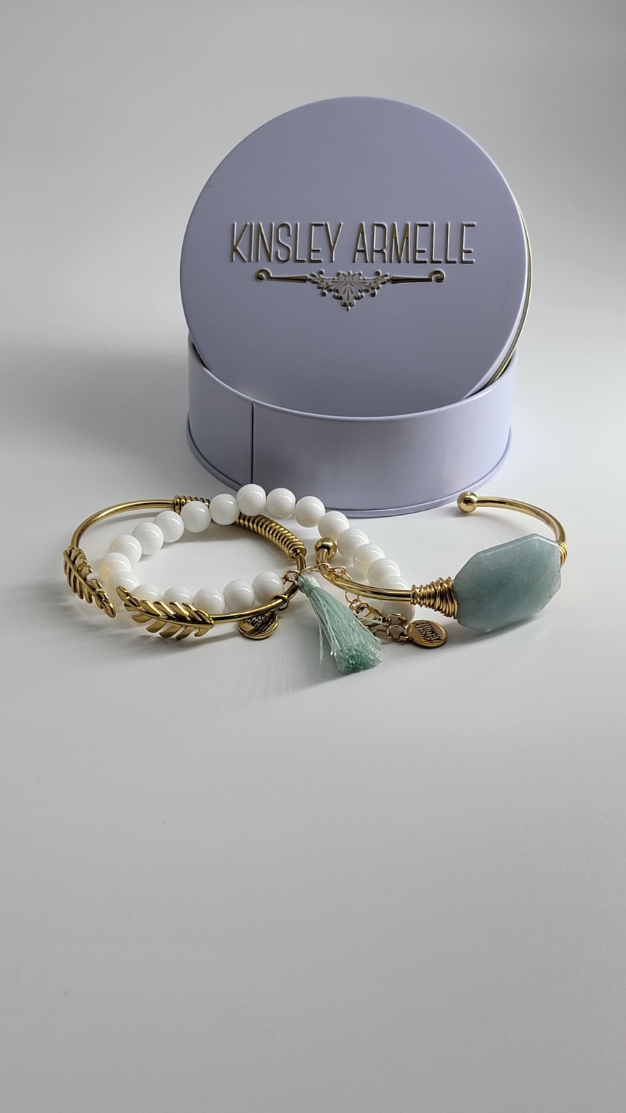 Kinsley Armelle 3-Piece Bracelet Set Gold Tone with Gift Box