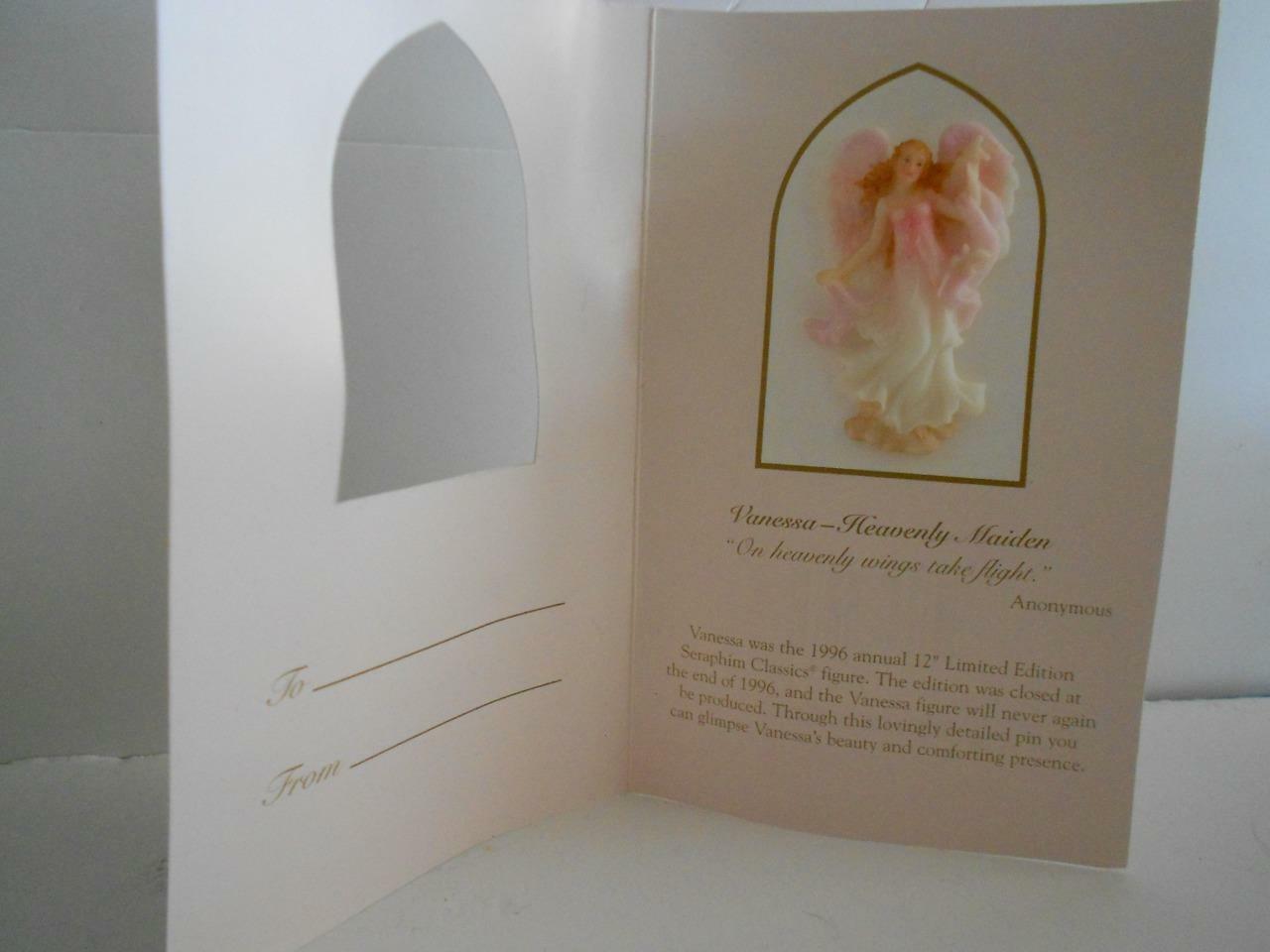 Seraphim Classics Angel Pin Roman Inc 1996 Vanessa Heavenly Maiden NEW OLD STOCK