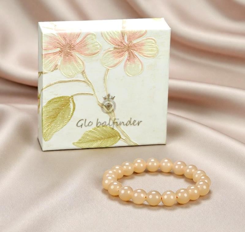 Girl Grandma Mother Lady Women Jade Beads Bracelet Jewelry Family Gift Box DD152
