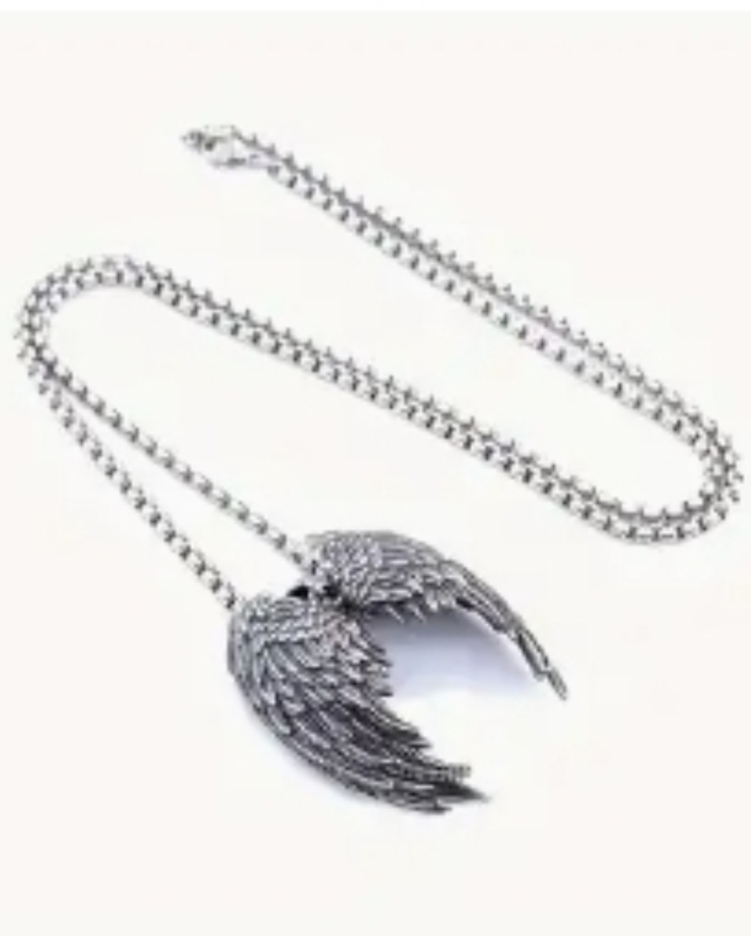 👌NEW – Men’s Silver Angel Wing Pendant Necklace