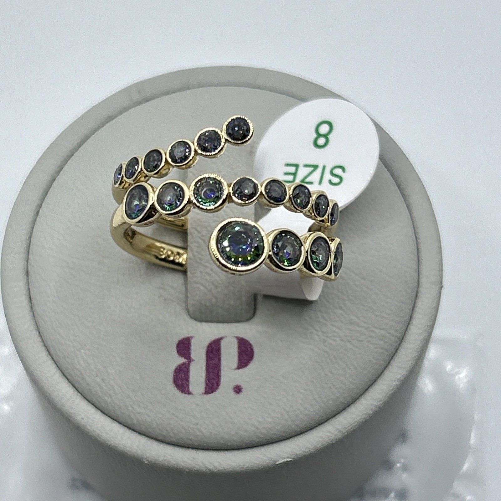 Bomb Party June 2026 Ring Size 8 “Cascading Radiance” Alexandrite On Gold Pl