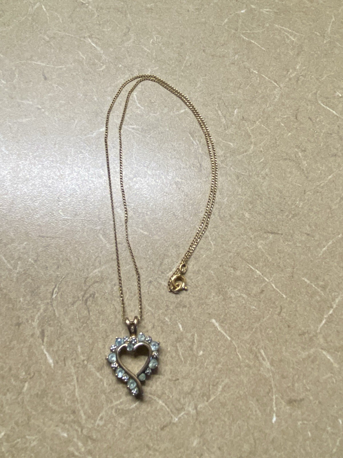 Delicate Rose gold Filled Multi Stone Pendant Necklace