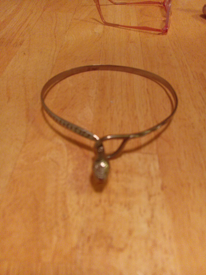 Silver Guardian SNAKE Necklace Hook and Eye Choker 15 5/8