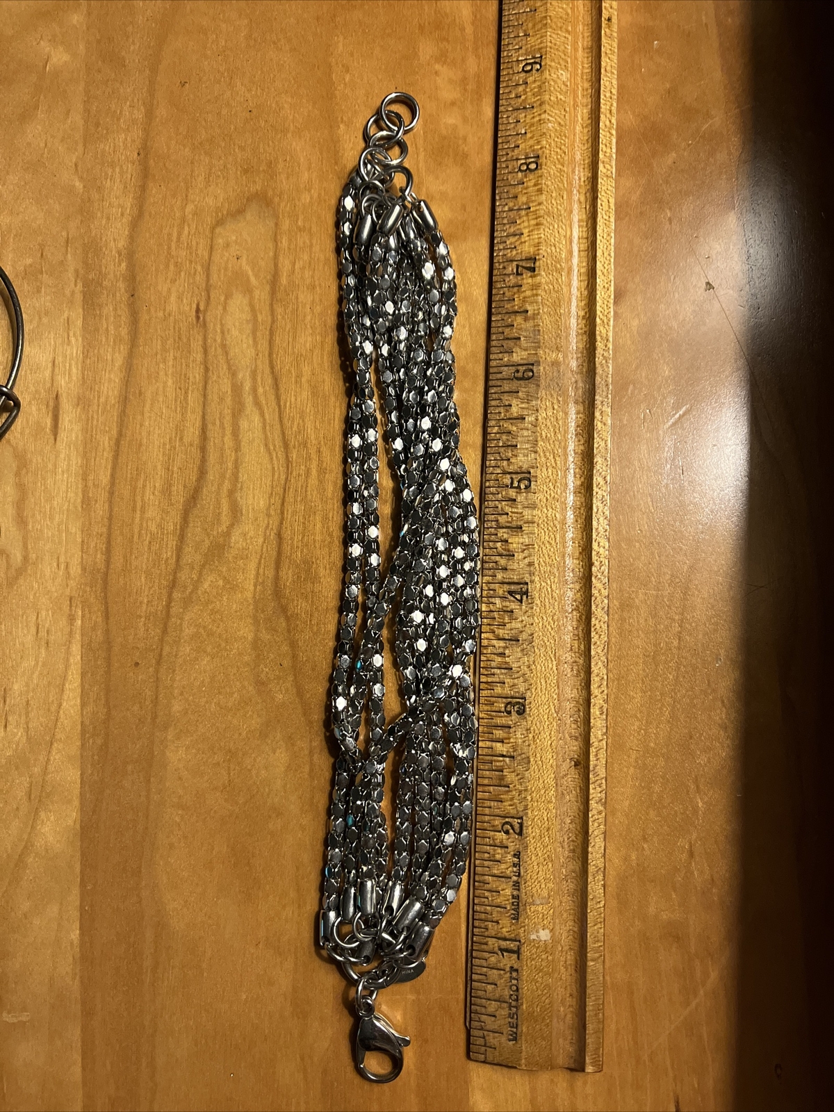 ITAOR Stainless Steel 8” Multi-strand Sparkle Bracelet